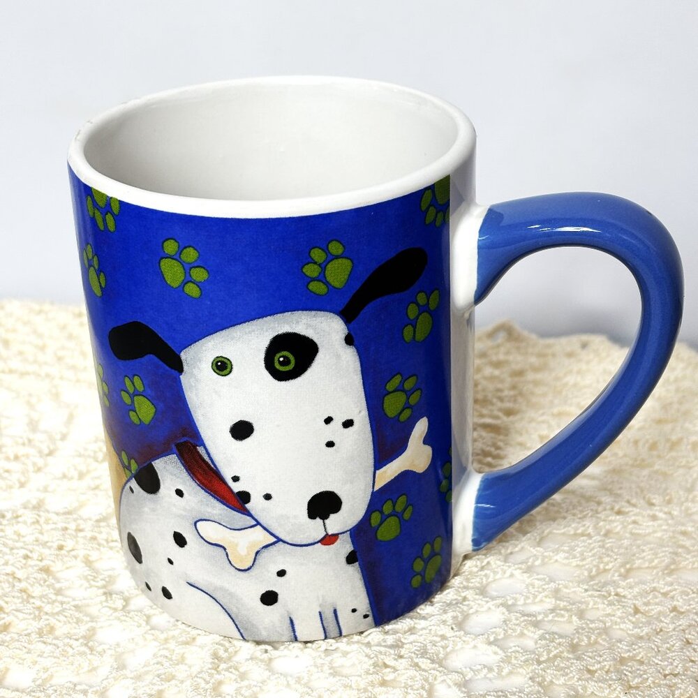 Debi Hron Gibson Top Dogs 2014 Blue 11 oz  Coffee Tea Mug Cup